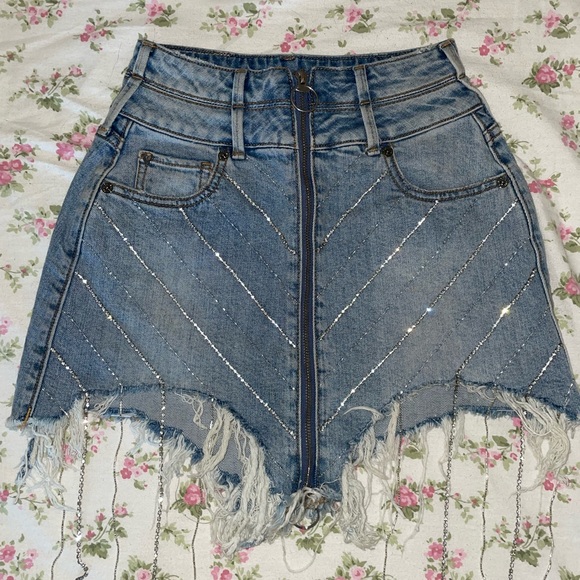 True religion denim skirt - Picture 1 of 4